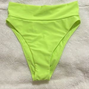 Chartreuse - Neon Yellow/Green Aerie Swim Suit Bottom